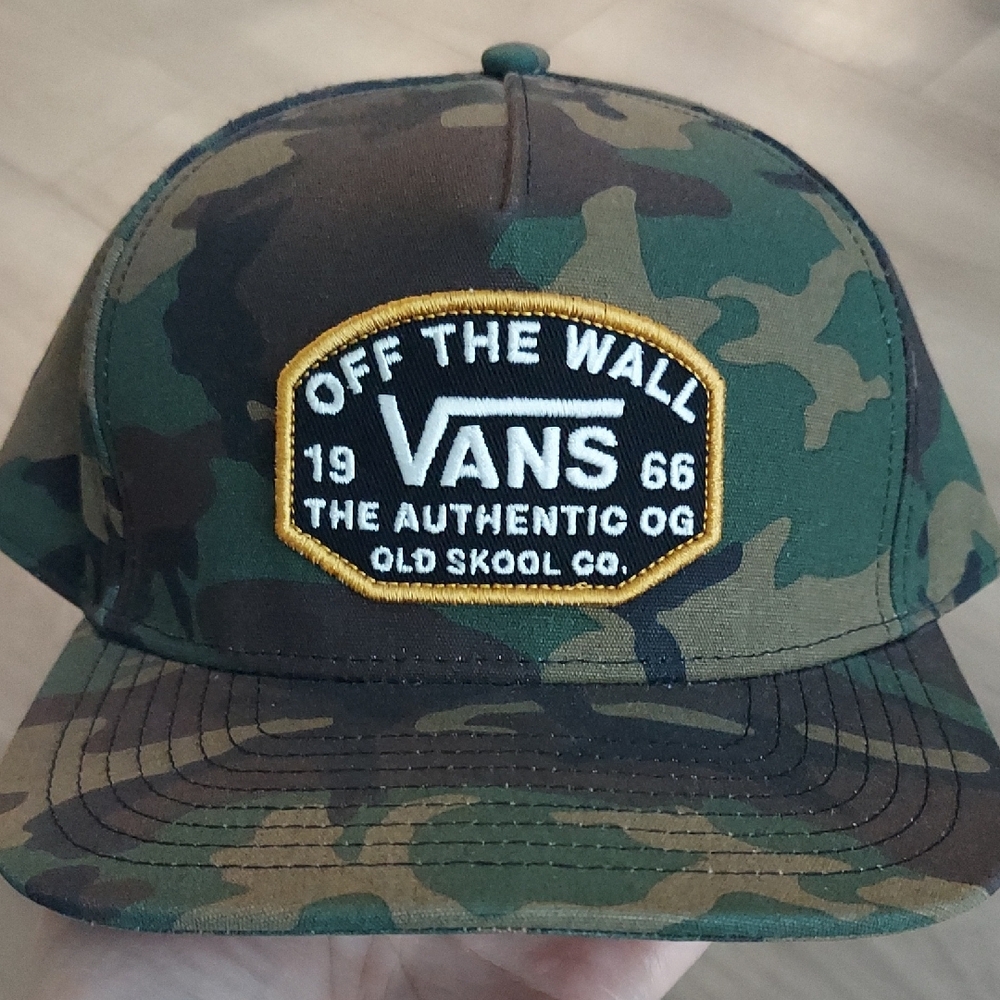 Vans Green and Brown Camo Cap